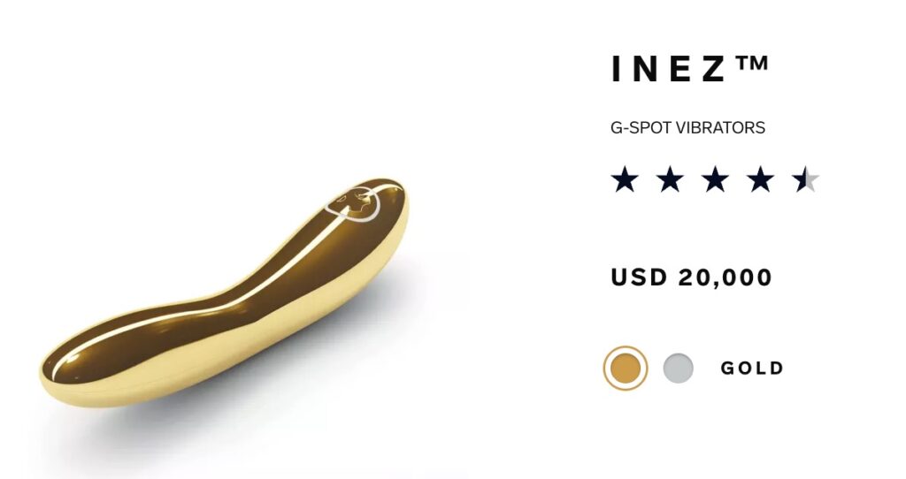 Lelo Inez gold vibrator a Sick Jokes favorite